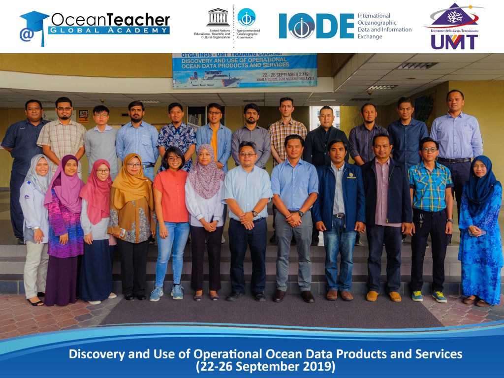 OTGA Training Course: Discovery and Use of Operational Ocean Data Products and Services | 22 – 26 September 2019